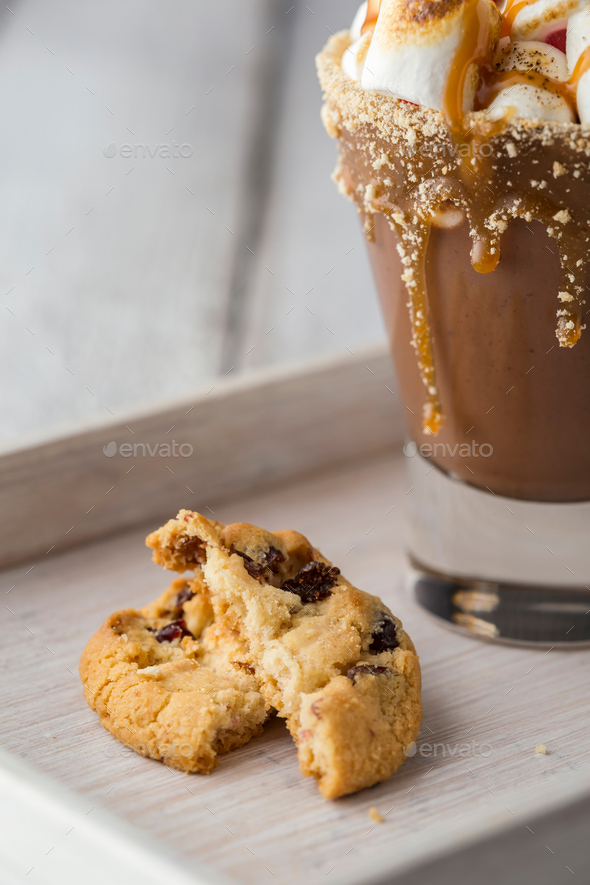 Winter hot bevegares hot chocolate Stock Photo by vladans PhotoDune